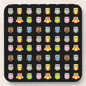 Viele farbenfrohe Niedliche Owls Muster Untersetzer (Vorderseite)