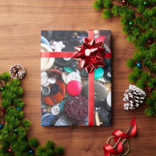 Viele farbenfrohe Tasten Geschenkpapier