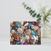 Viele farbenfrohe, uninteressante, polierte Felsen Postkarte (Stehend Vorderseite)