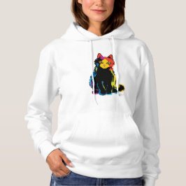 Viele farbige Katze Hoodie