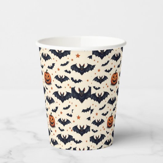 Viele Fledermäuse Pappbecher (Links)