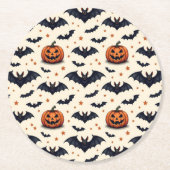 Viele Fledermäuse Runder Pappuntersetzer (Vorderseite)