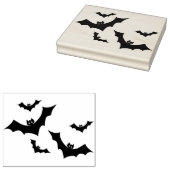 Viele Fledermäuse Silhouette Briefmarke Gummistempel (Stempel)