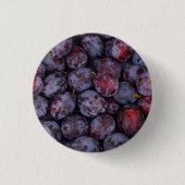 Viele frische Lila Pflaumen Button (Vorderseite)