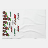 Viele fröhliches Dackel-Weihnachtsküchen-Tuch Geschirrtuch (Horizontal)