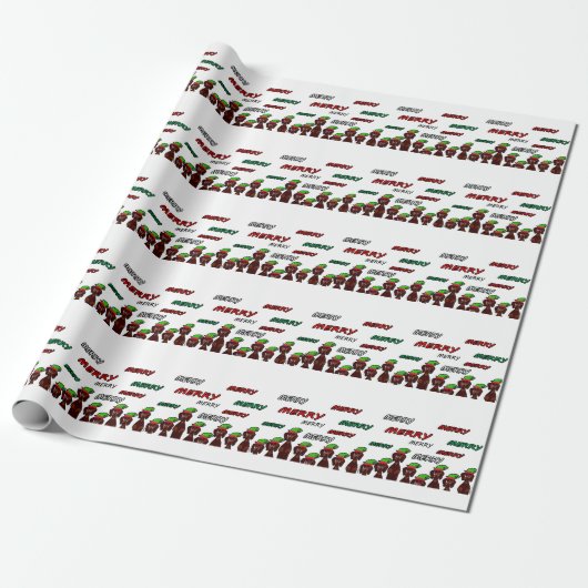 Viele fröhliches geschenkpapier (Ungerollt)