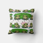 Viele Froschdrucke Kissen (Rückseite)