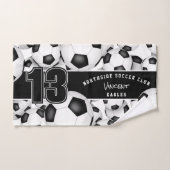 Viele Fußball-Bälle, der Name der Mannschaft Badhandtuch Set (Handtuch)