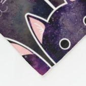 Viele Galaxy Cats Muster Fleecedecke (Ecke)