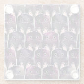 Viele Galaxy Cats Muster Glasuntersetzer (Rückseite)