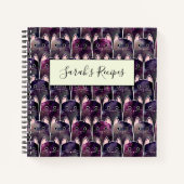 Viele Galaxy Cats Muster Notizblock (Vorderseite)