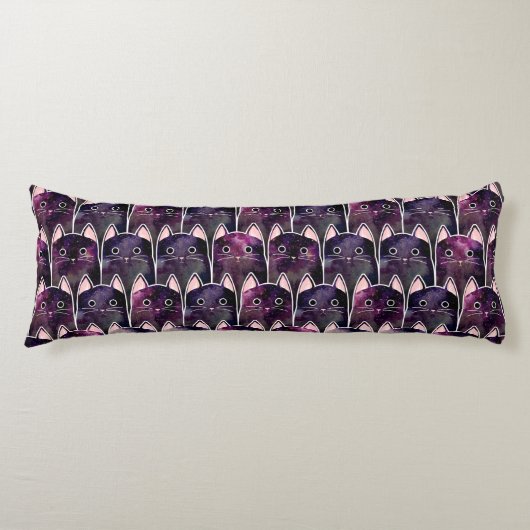 Viele Galaxy Cats Muster Seitenschläferkissen (Vorderseite)