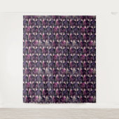 Viele Galaxy Cats Muster Wandteppich (Vorderseite)