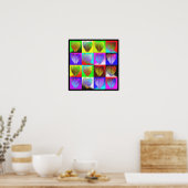 viele gebrochene Herzen Poster (Küche)