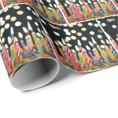 Viele Geburtstagskandale auf dem Kuchen Geschenkpapier (Rolleneckpunkt)