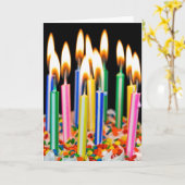 Viele Geburtstagskuchen Karte (Gelbe Blume)