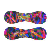 Viele gedrehte Quadrate mit bunten Pinselstrichen Baseball (Paneele)