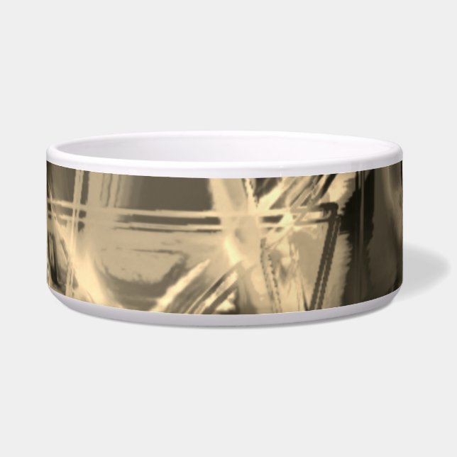 Viele gedrehte Quadrate mit Pinselstrichen Napf (Vorderseite)