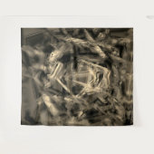 Viele gedrehte Quadrate mit Pinselstrichen Wandteppich (Vorderseite (Horizontal))