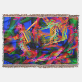 Viele gekrönte Quadrate mit bunten Pinselstrichen Decke