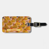 Viele gelbe Gummienten Personalisiert Gepäckanhänger (Vorderseite horizontal)