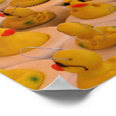 Viele gelbe Gummienten Poster (Ecke)