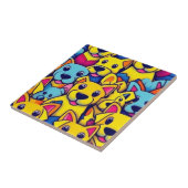 Viele gelbe Hunde Fliese (Seite)