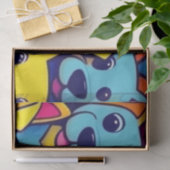 Viele gelbe Hunde Seidenpapier (Geschenk)