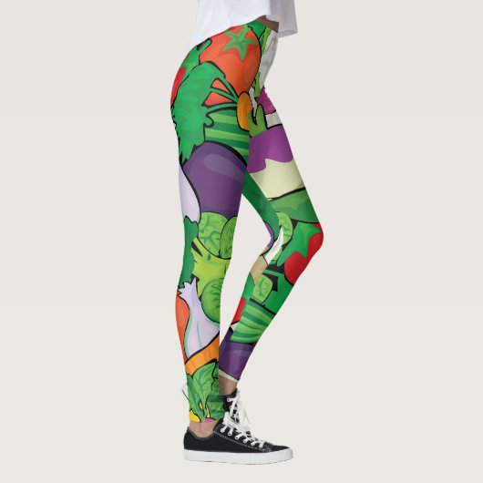 Viele Gemüse - Gärtner, Bauer, Vegetarier Leggings (Rechts)