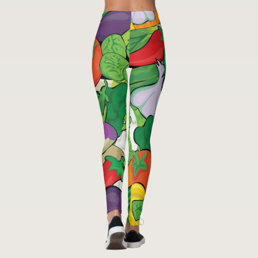 Viele Gemüse - Gärtner, Bauer, Vegetarier Leggings (Rückseite)