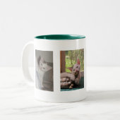 Viele Gesichter Kiyoshis Zweifarbige Tasse (Vorderseite Links)