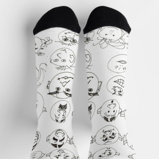 Viele Gesichter Socken (Oben)