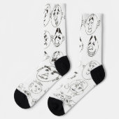 Viele Gesichter Socken (Linkes Detail)