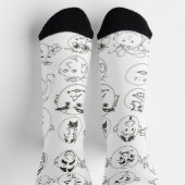 Viele Gesichter Socken (Oben)