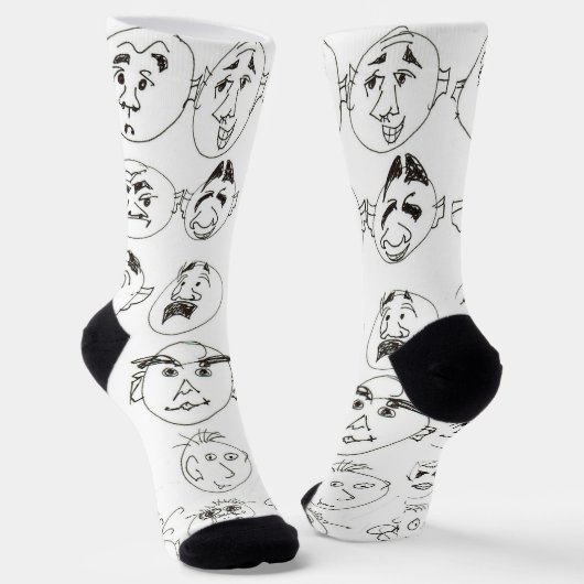 Viele Gesichter Socken (Gewinkelt)