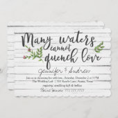 Viele Gewässer können Liebe Bridal nicht abschreck Einladung (Vorne/Hinten)