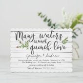 Viele Gewässer können Liebe Bridal nicht abschreck Einladung (Stehend Vorderseite)