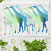 Viele Giraffen Design 1 Teetuch Geschirrtuch (Gefaltet)