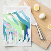 Viele Giraffen Design 1 Teetuch Geschirrtuch (Viertel Falte)