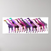 Viele Giraffen Design 2 Poster (Vorne)
