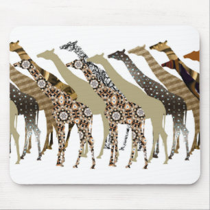 Viele Giraffen Design 3 Mousepad