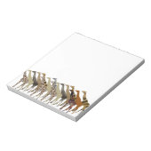 Viele Giraffen Design 3 Notizblock (Rotiert)