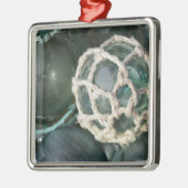 Viele Glasfischerei, Alaska Silbernes Ornament (Links)