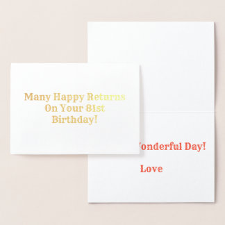 Viele glückliche Erfolge Folienkarte