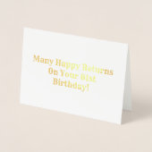 Viele glückliche Erfolge Folienkarte (Vorderseite)