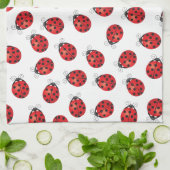 Viele glückliche Ladybugs Geschirrtuch (Gefaltet)