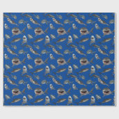 Viele große Weiße Haie Geschenkpapier (Flach)