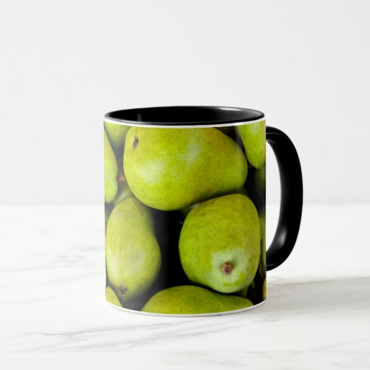 Viele grüne Birnen Tasse (VorderseiteRechts)