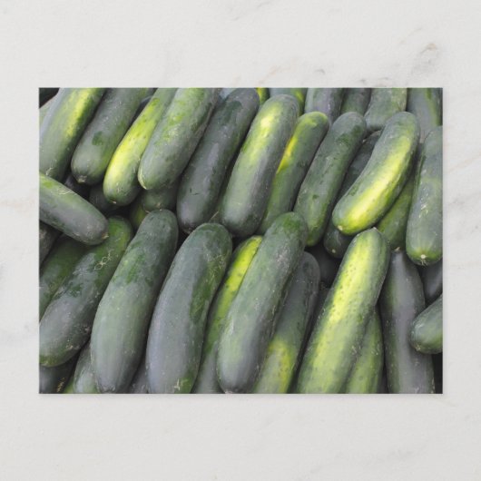 Viele Gurken zum Verkauf Postkarte (Vorderseite)