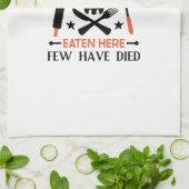 Viele haben hier gegessen, nur wenige sind gestorb geschirrtuch (Gefaltet)